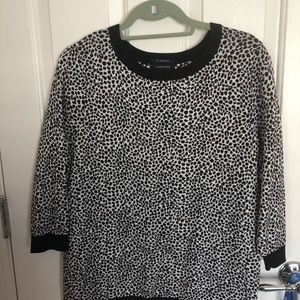 Lands end animal print sweater